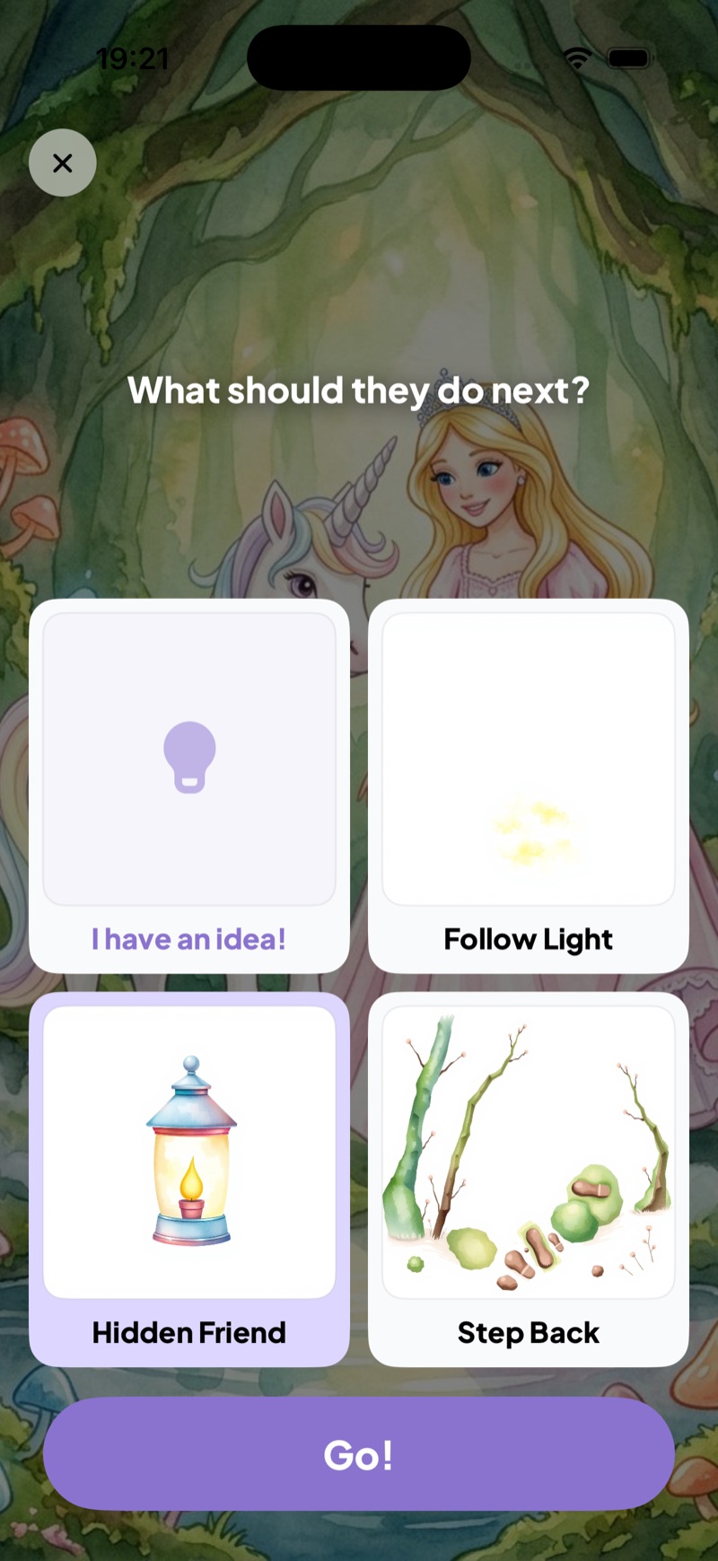 StorySafari guided adventure app screen 9