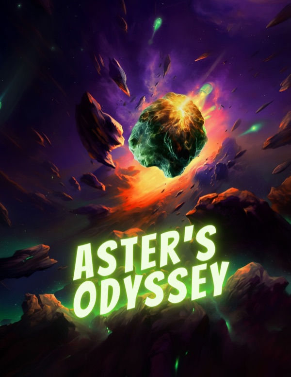 Cover illustration for Aster's Odyssey
