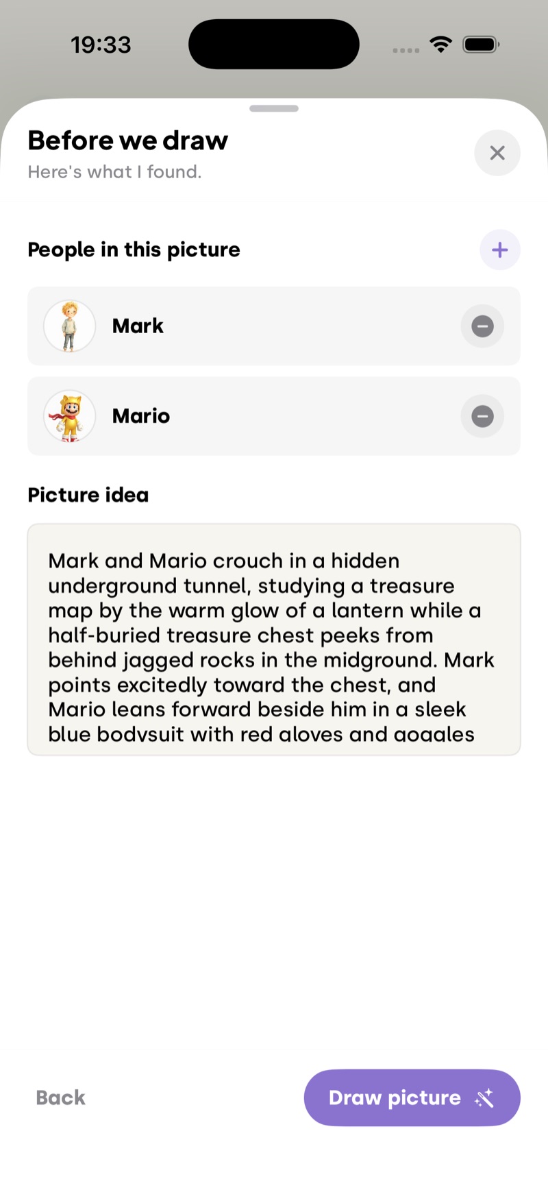 StorySafari write my own app screen 3