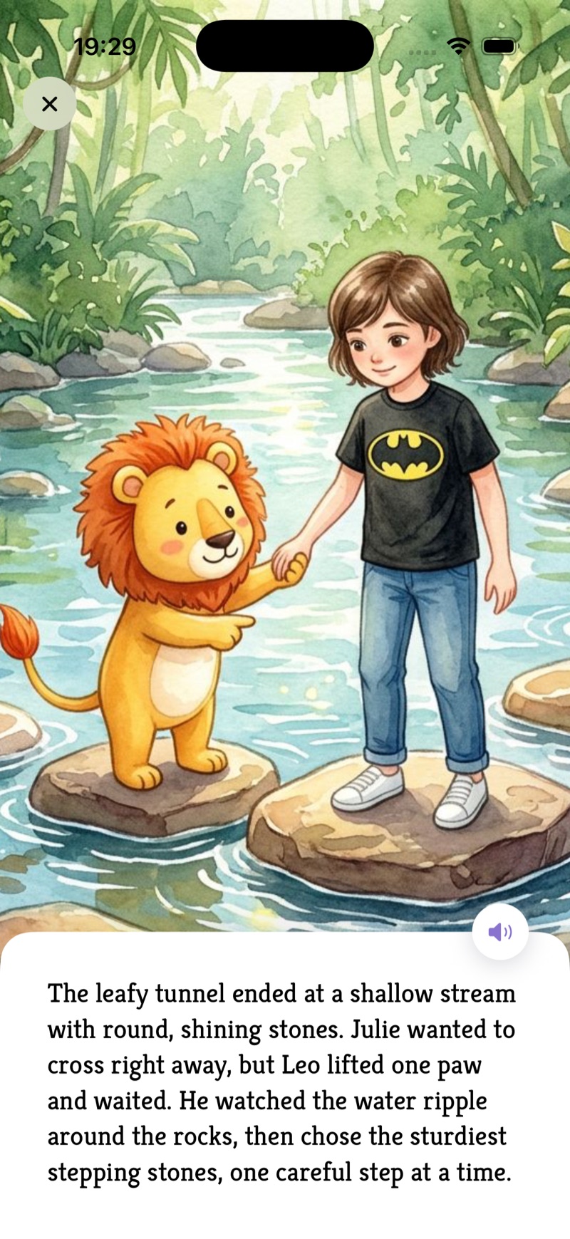 StorySafari quick story app screen 3